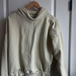 Garage Cream Oversized Cowl Neck Sweatshirt